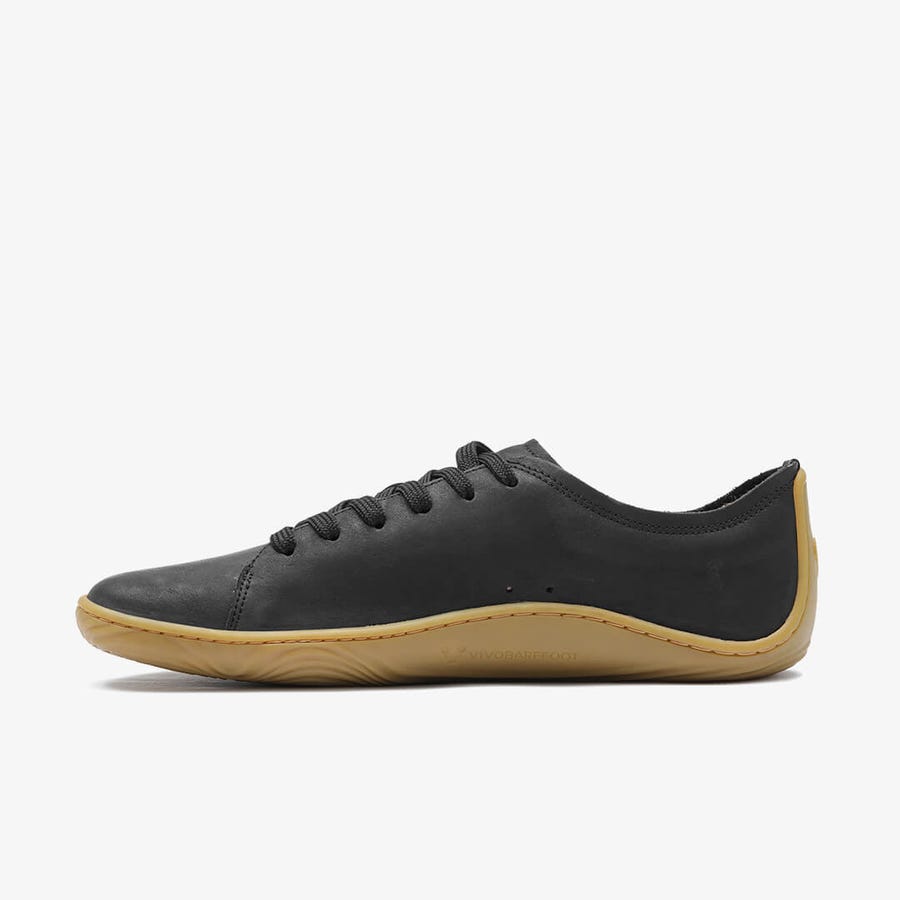 Black Men\'s Vivobarefoot Addis Casual Shoes | Philippines 0076BEXC